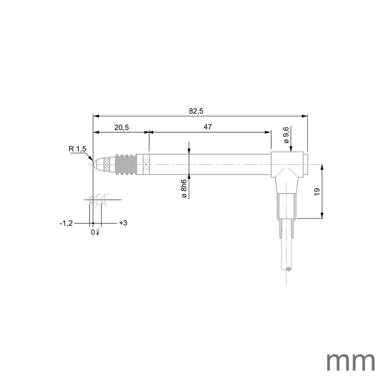 TESA 03230058 GTL22 DC Probe ± 2mm 0.63N
