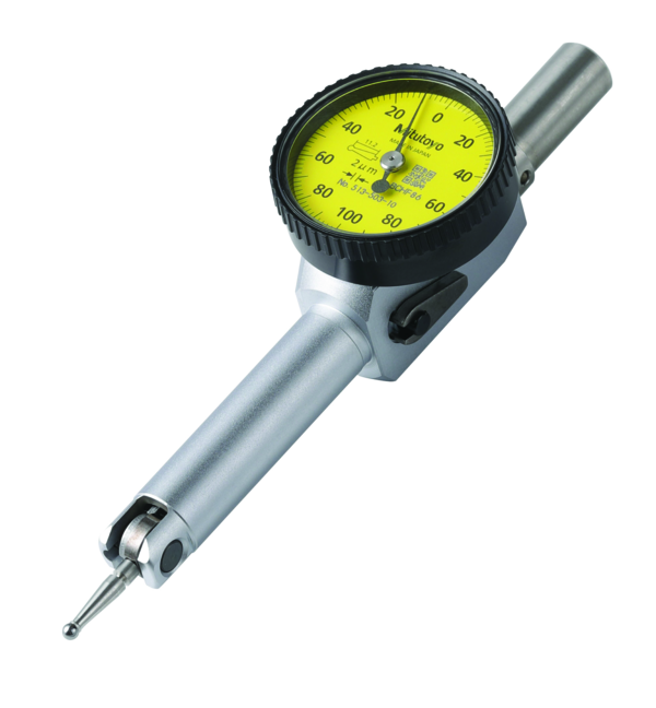 Dial Test Indicator, Pocket Type 0.2mm, 0.002mm, D=8 mm Stem 513-503-10E
