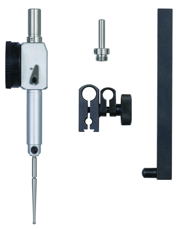 Dial Test Indicator, Pocket Type 1mm, 0.01mm, D=4/8 mm Stem, with Bracket 513-515-10T