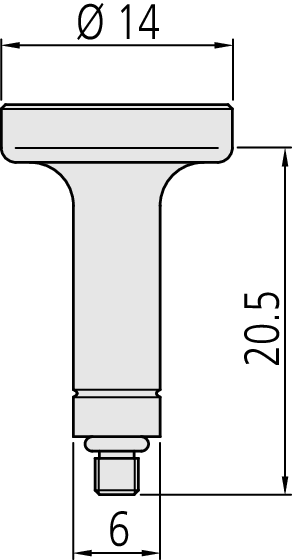 Mitutoyo Indicating Micrometer with Button Left 510-151