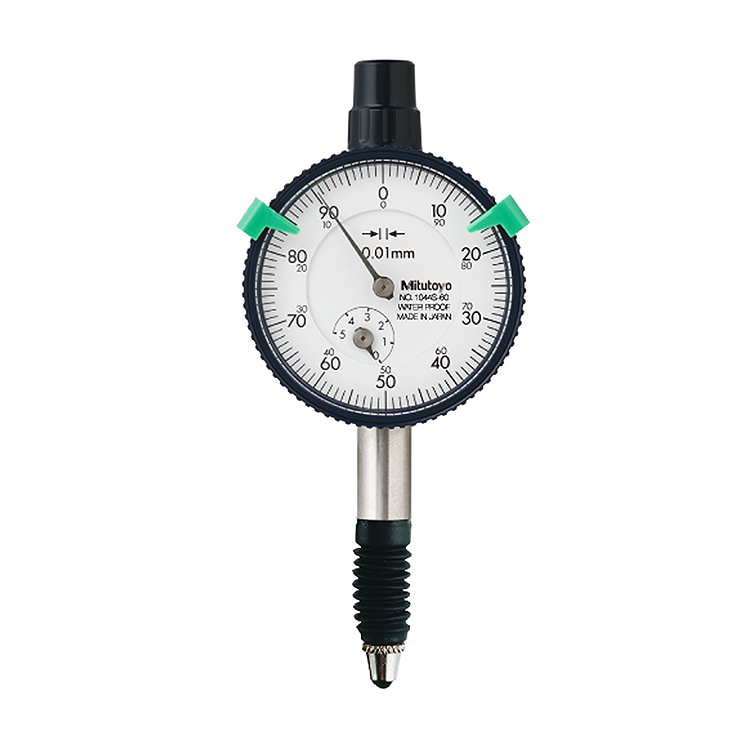 Mitutoyo 1044SB-60 (0.01mm) Flat Back Dial Indicator IP63 5mm
