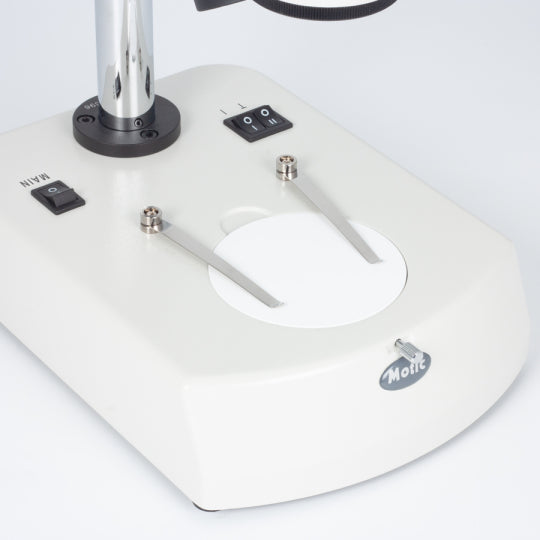 Motic SMZ-143-N2LED Trinocular Microscope head 10X-40X with 10x Eyepiece Part no. 1100200600834 45º inclined