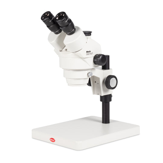 Motic SMZ-160-TP Trinocular Microscope 7.5X-45X with 10x Eyepiece Part no. 1100201300161 45º inclined