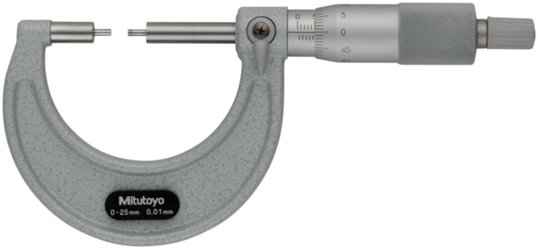 Spline Micrometer 0-25mm, 2mm Measuring Face 111-215