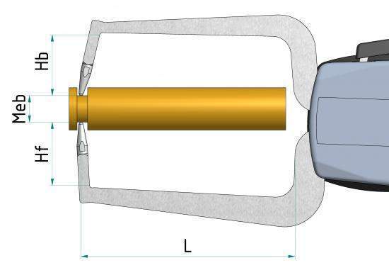 Mitutoyo External Dial Caliper Gauge , 0,005mm D450, 0-50mm ( Mitutoyo Equivalent 209-911)