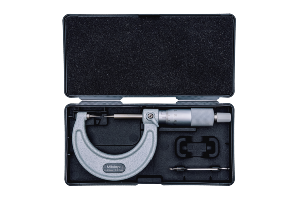 Point Micrometer with Carbide Tip 0-25mm, 15° Tip 112-165