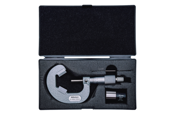 Mitutoyo 3 Flute V-Anvil Micrometer 25-40mm 114-103