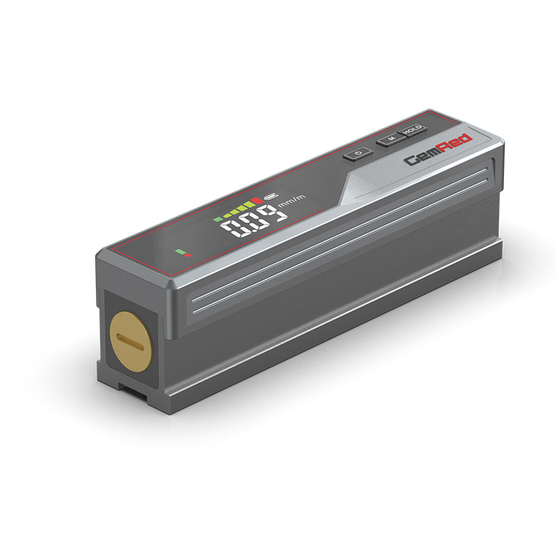 GemRed I-ML100-HB Smart Level Accuracy ±0.02mm/m Resolution 0.01mm/m Measuring Range ±0.5mm/m V Groove