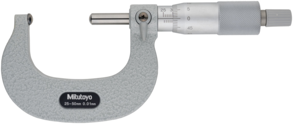 Tube Micrometer, Spherical Anvil/Spindle 25-50mm 115-216