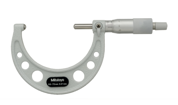 Tube Micrometer, Spherical Anvil/Spindle 50-75mm 115-217