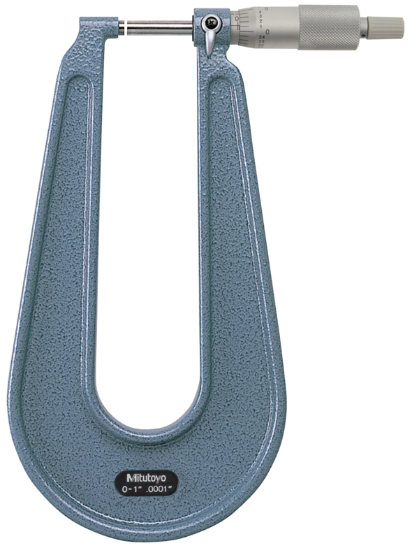 Sheet Metal Micrometer 0-25mm, 50mm Throat 119-129