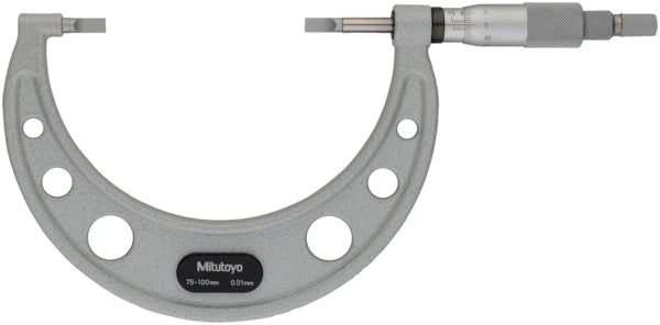 Mitutoyo Blade Micrometer, Hardened Steel Blade 75-100mm, 0,75mm Blade 122-104-10