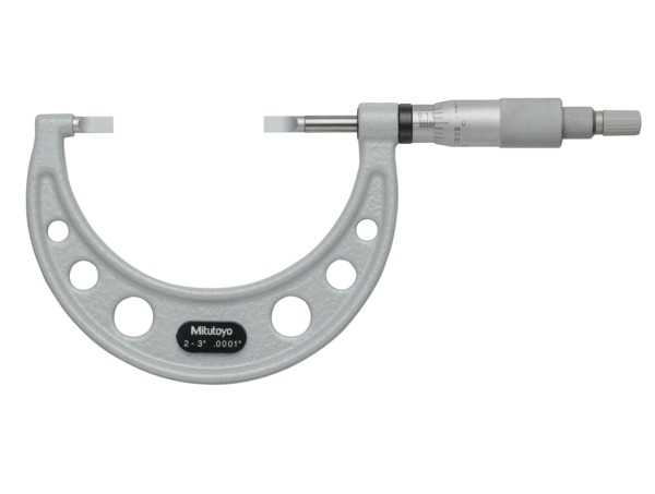 Mitutoyo Blade Micrometer, Hardened Steel Blade 2-3", 0,75mm Blade 122-127-10