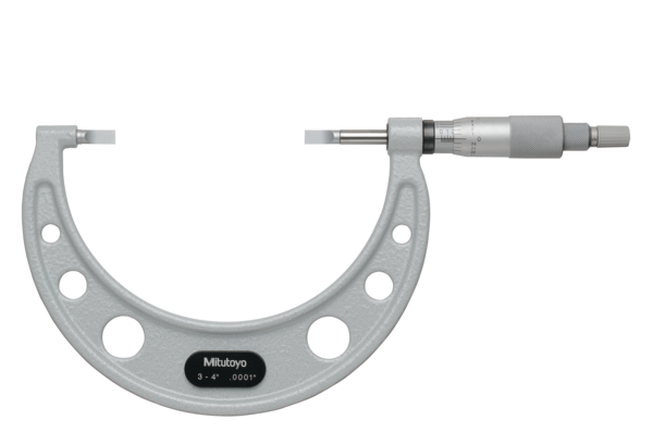 Mitutoyo Blade Micrometer, Hardened Steel Blade 3-4", 0,75mm Blade 122-128-10