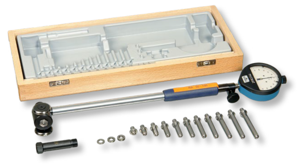 Schwenk 410 00001 RABITO Precision Bore Gauge, Ranges 150-300mm, Without Dial Gauge, Depth 176mm, 11 Anvils