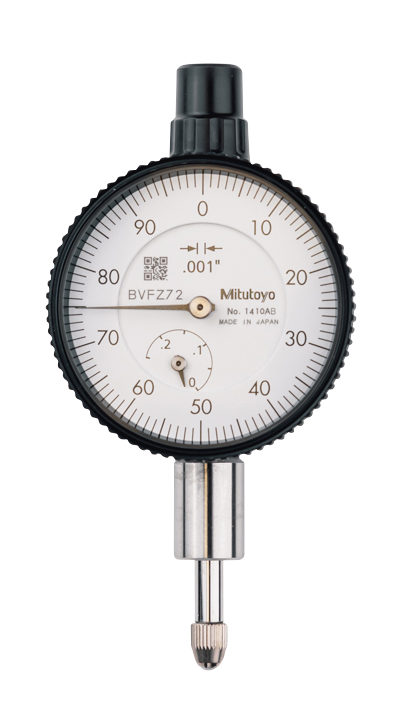 Dial Gauge, Flat Back, ANSI/AGD Type 0,25", 0,001" 1410AB