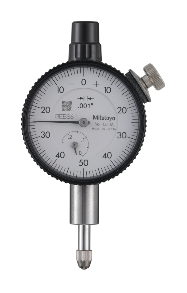 Dial Gauge, Flat Back, ANSI/AGD Type 0,25", 0,001" 1411AB