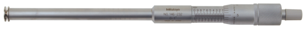 Mitutoyo Groove Micrometer, Non-Rotating Spindle 3-4", 0.5" Flange 146-235