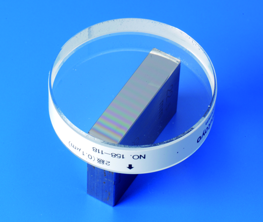 Optical Flat, 12mm D=45mm, 0,1µm 158-118