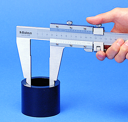 Mitutoyo Vernier Caliper Nib Style Jaw 0-450mm, 0,02mm, Fine Adjust., Metric 160-128