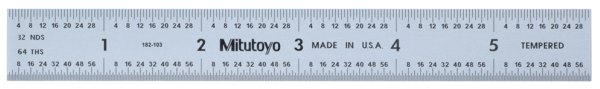 Steel Rule, Wide Rigid Rule 6" 182-103