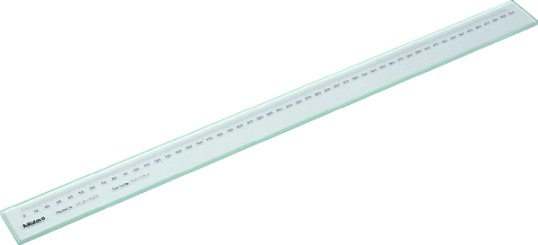 Working Glass Scale + Inspection Cert. 0-500mm, 0,5mm 182-525-10