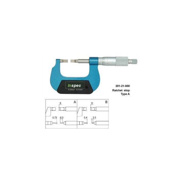 Inspec Blade Micrometer 0-1" Code 200-21-101 Mechanical Type A