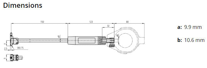 2-Point Inside Measuring Instrument Range 15-35mm, Graduation .001mm 511-435-20