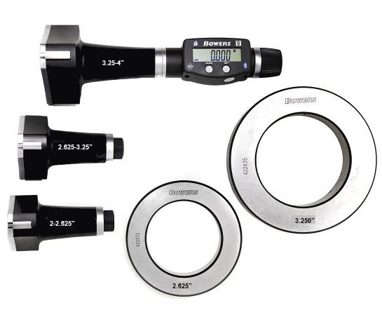 Bowers XT3 Digital Bore Gauge Set With Bluetooth 2-4" SXTD6i-BT