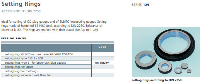 Schwenk OSIMESS 62600063 ring gauge Nominal size 3.25mm to cover range 3.05-3.45mm