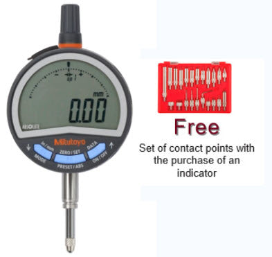 Mitutoyo 543-711B (0.01mm) Flat Back ABSOLUTE Digital Indicator ID-CX 12.7mm (0.5″)