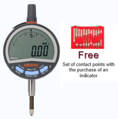 Mitutoyo 543-716B (0.01mm) Flat Back ABSOLUTE Low Force ID-C Digital Indicator 0-12.7mm (0-0.5″)