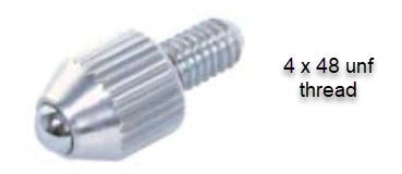 INSIZE Ball Contact Points Product Code: 6282-0102 Length: 7.3mm Material of measuring Face: Carbide 4 x 48 thread UNF