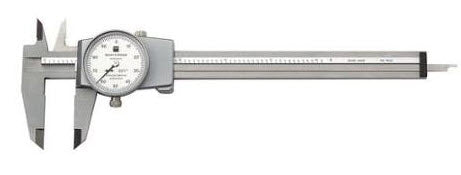 Tesa/Brown & Sharpe 0-6" White Face Dial Caliper - 599-579-4 Grad .001"