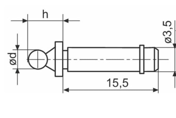 BALL ANVILS FOR 40 Z/852 (2 REQUIRED) 3.2MM Article no.: 4170570