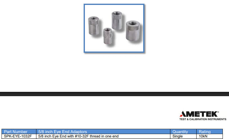 SPK-EYE-1032F Chatillon Thread adaptor