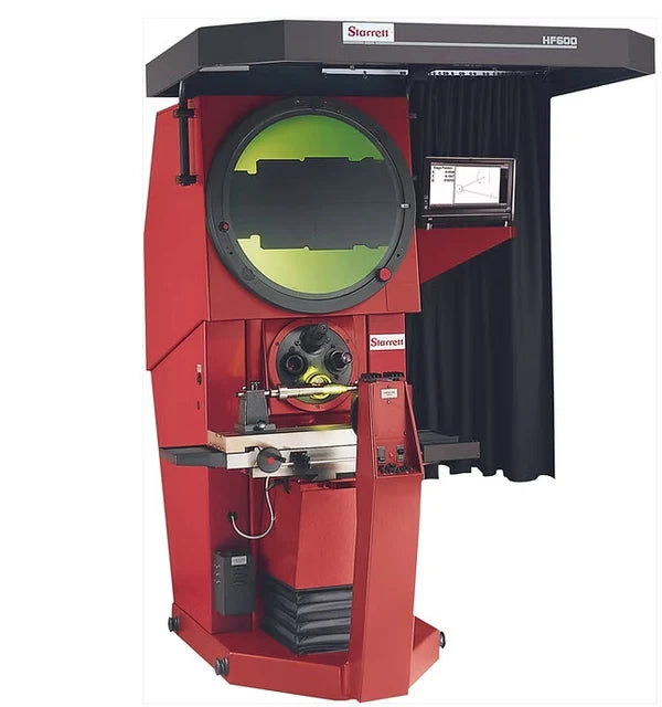 Starrett HF600 Shadowgraph 600mm/ 24" screen Horizontal profile projector 12" x 8" X-Y travel workstage (300 x 200mm)