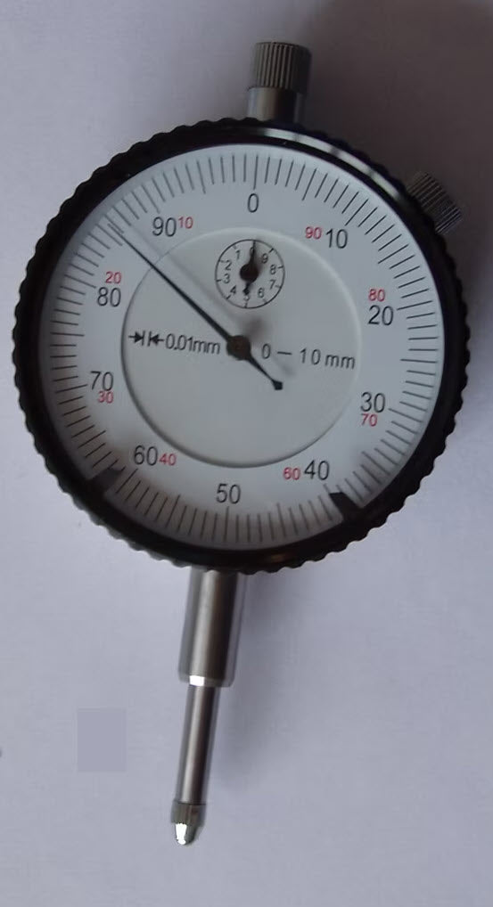 MHC Standard Indicator, flat Back, ISO Type, 10mm, 0,01mm 2605-4125