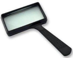 59-620-003 HAND HELD MAGNIFIER 100X50 X 3 MAG. Magnification: 3x Colour: Black Lens Length: 100mm Lens Width: 50m Magnification Factor: 3 RoHS Compliant: NA