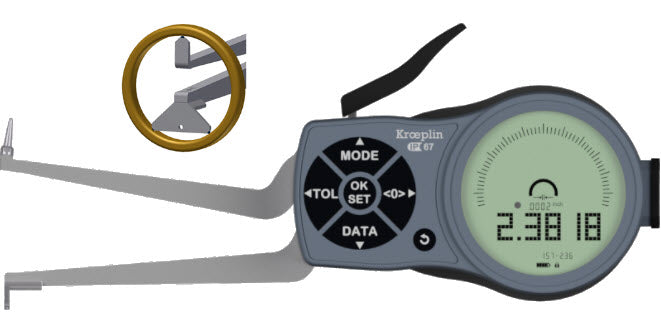 Kroeplin Digital Internal 3-Point Caliper Gauge 40-60mm, 0.001mm, L240P3