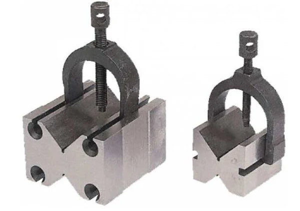 MHC 420-3027 Cast Iron V Block Pair H=1-5/8" W=1-3/4", L=2-3/4", Cap 1-1/2"