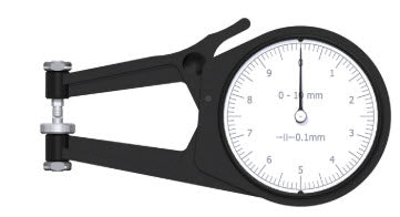KROEPLIN POCO 2T, 0 - 10 mm, ANALOG EXTERNAL MEASURING GAUGE FOR FOAMED MATERIAL AND FOILS POCO 2T Kroeplin