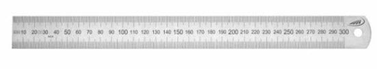 HELIOS PREISSER Flexible steel rule, ss, scale C 300 x 30 x 1.0mm Article no.: 0460247