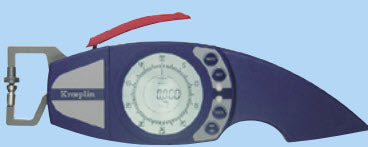 Kroeplin Digital Gauge D440T with Flat discs 0-40mm range .02mm resolution, Depth 115mm, flat discs Ø 50