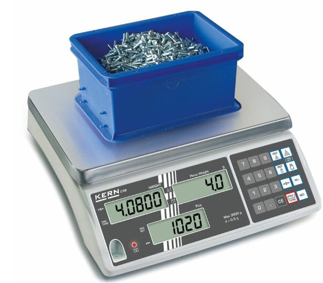 Kern CXB Counting Balance CXB 6K0.5, Range 6kg, Resolution 0.5g Pan size 300x225mm