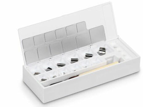 KERN® Set of weights 318-22, OIML Class E2, Nominal value 1 mg; 500 mg, Platelet, Stainless Steelpolished Article no.: 318-22