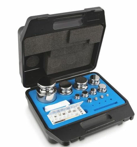KERN® Set of weights 313-034, OIML Class E2, Nominal value 1mg - 100g, Platelet, Stainless Steel polished Article no.: 313-034