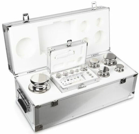 KERN® Set of weights 313-096 OIML Class E2, Nominal value 1mg - 10kg Platelet, Stainless Steel polished Article no.: 313-096
