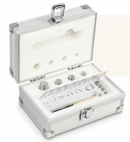 KERN® Set of weights 303-026, OIML Class E1, Nominal value 1mg-50g, Wire, Stainless Steel polished Article no.: 303-026