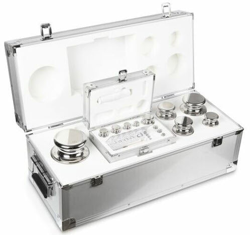 KERN® Set of weights 303-096, OIML Class E1, Nominal value 1mg-10Kg, Wire, Stainless Steel polished Article no.: 303-096